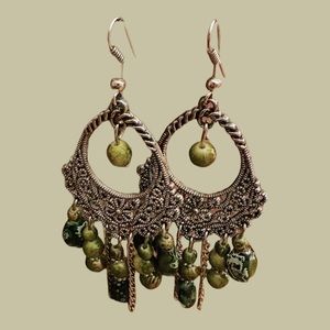 Gorgeous Jade Chandelier Earrings!